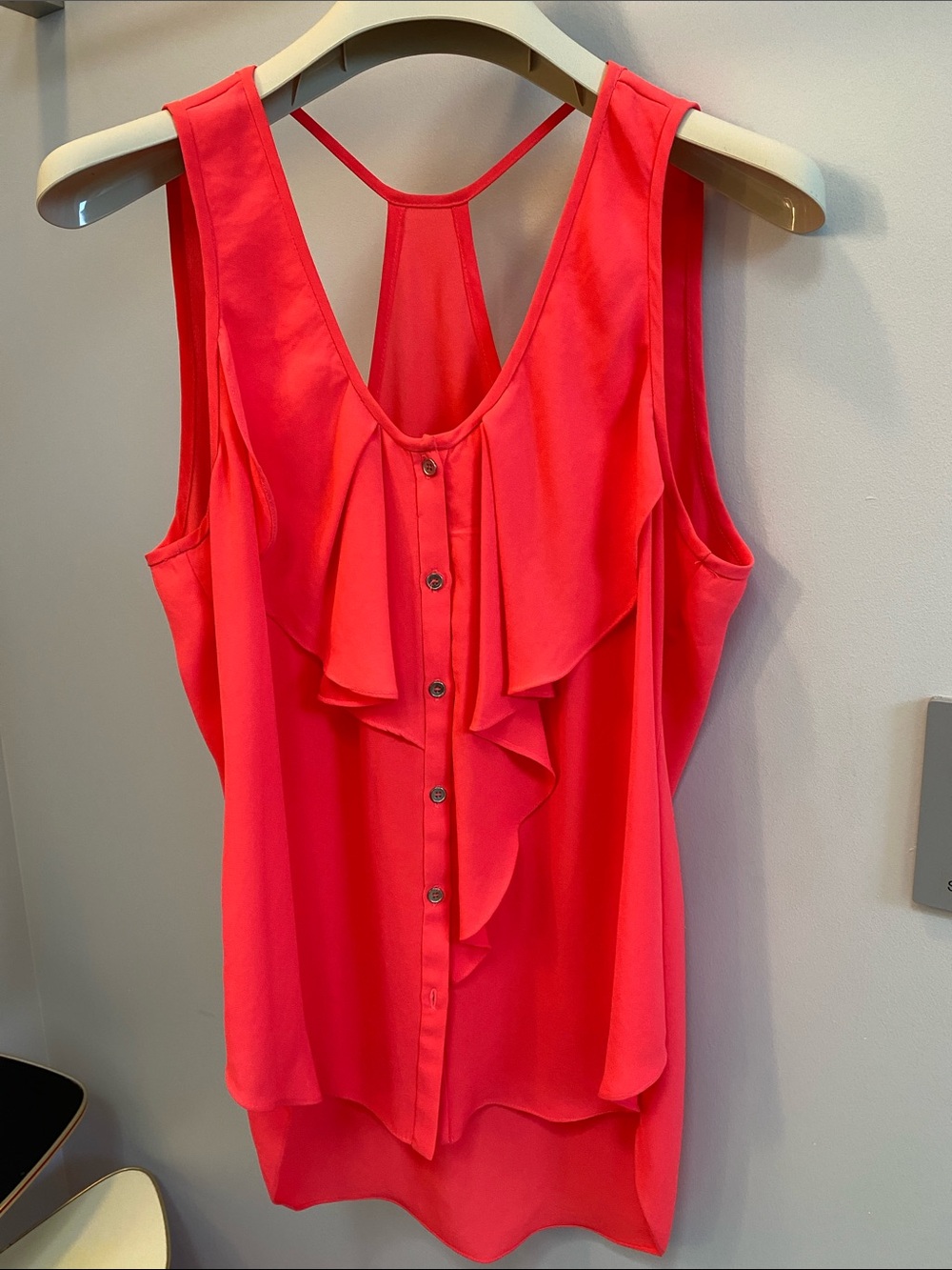 Yoana Baraschi Vibrant Sleeveless Tank Top - Bright Coral
